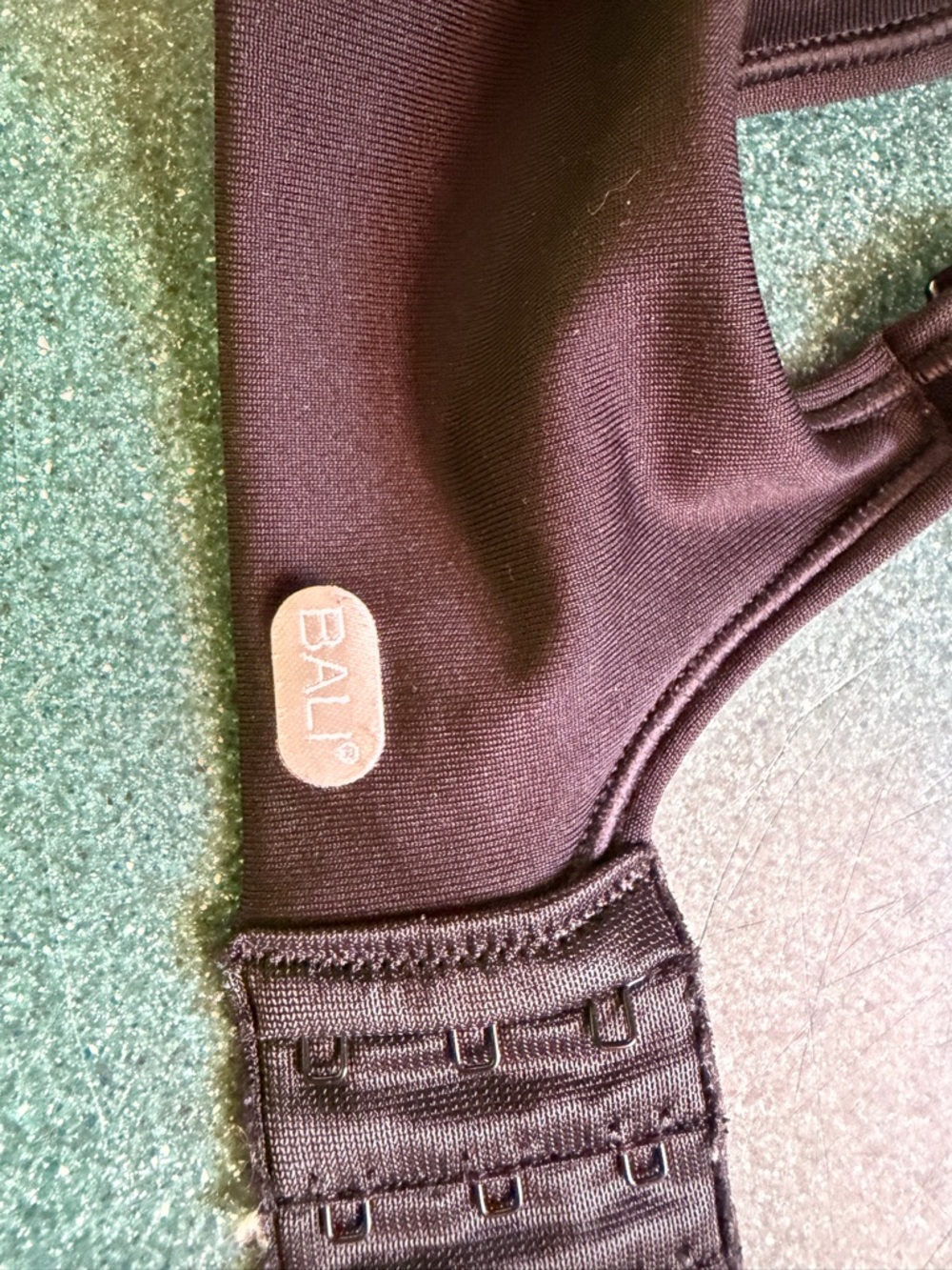 Bali Black Full Coverage Molded Cup Sport Bra - Picture 2 of 3